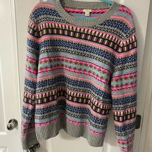 J Crew striped sweater